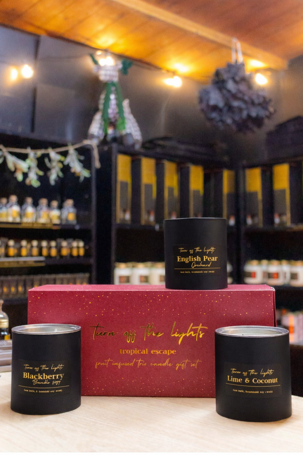 tropical escape trio candle gift set