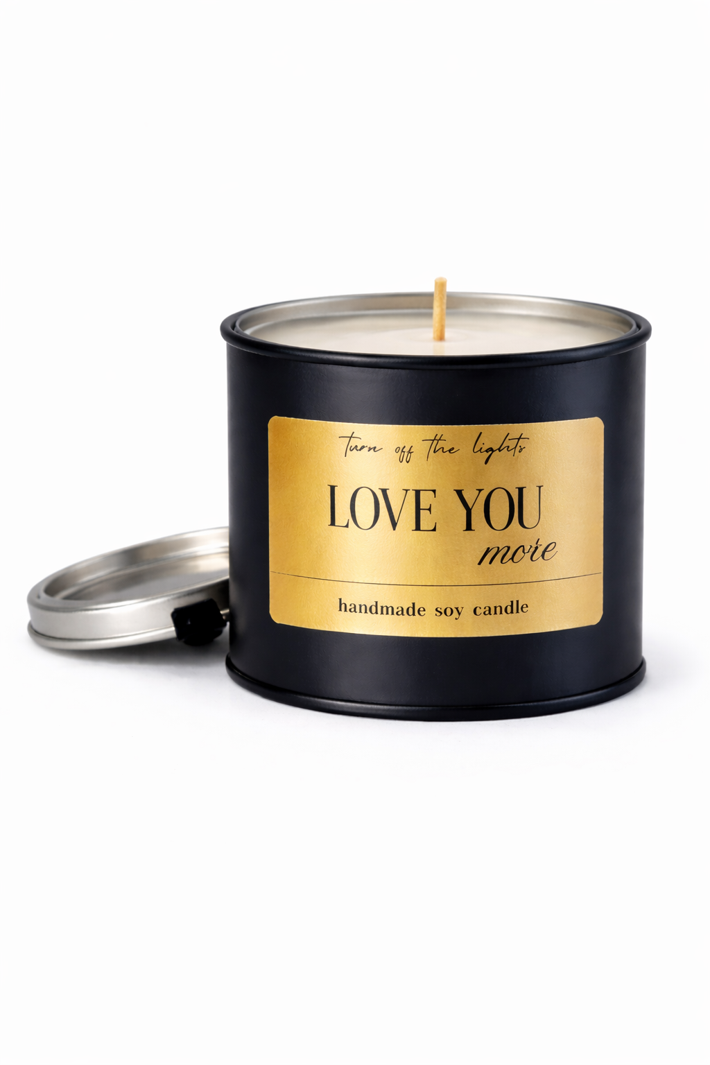 LOVE YOU MORE paint pot tin candle