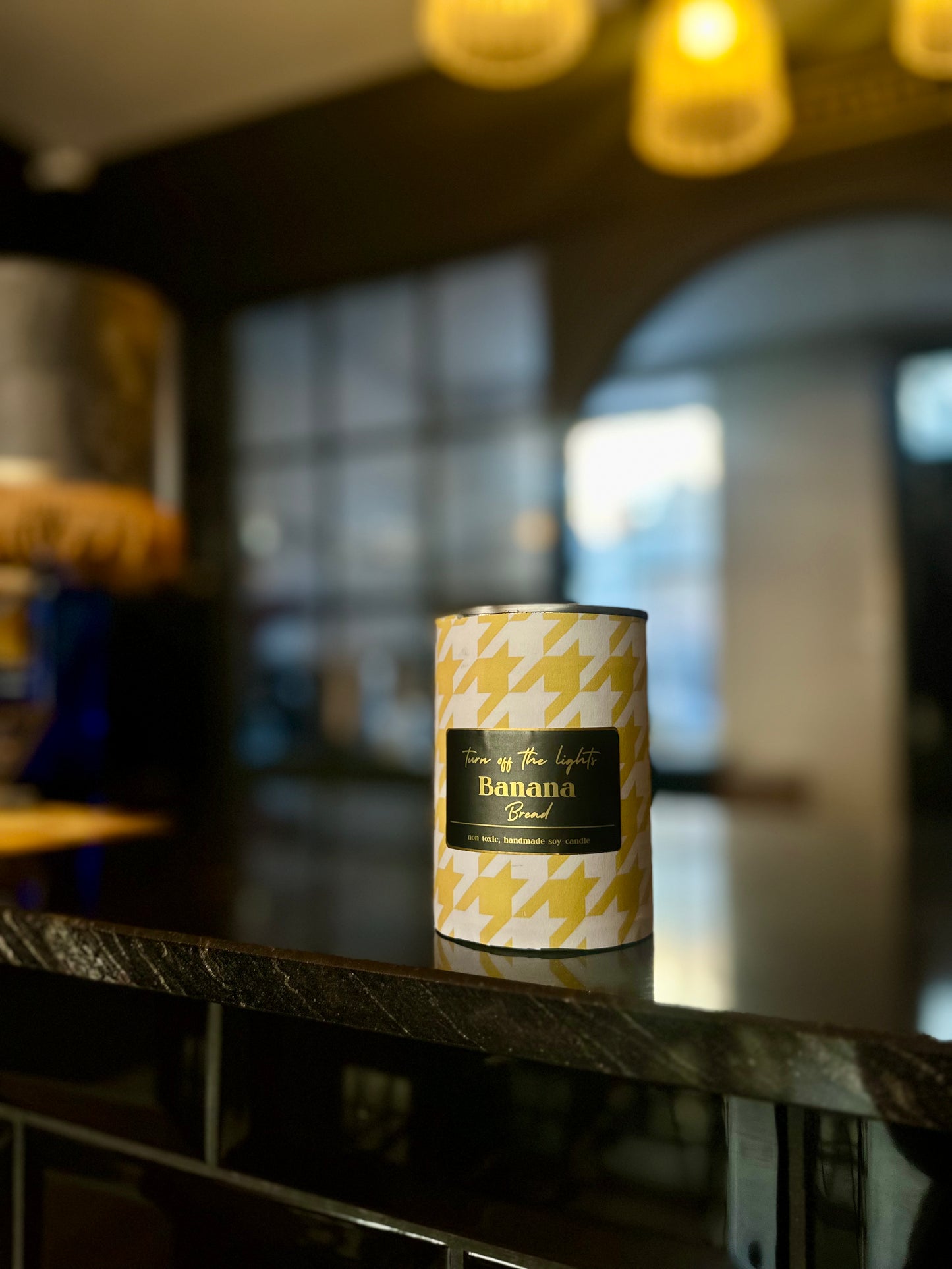 Banana Bread Upcycled Tin Candle
