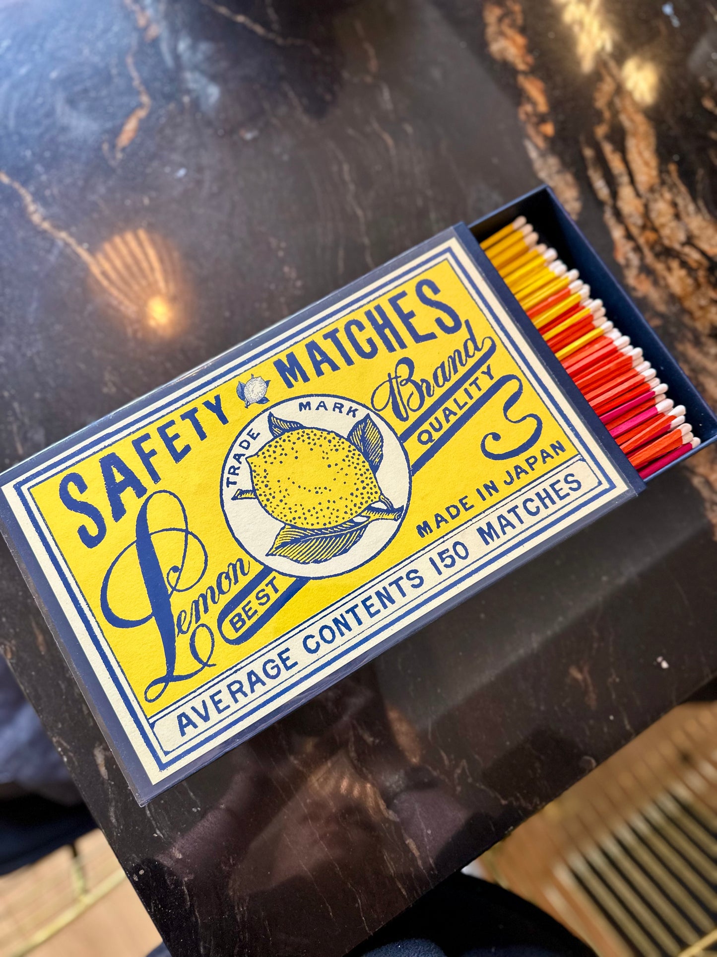 XL vintage match box