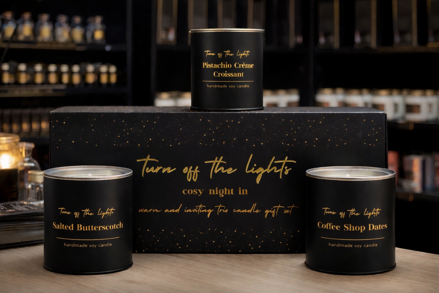 cosy night in trio candle gift set