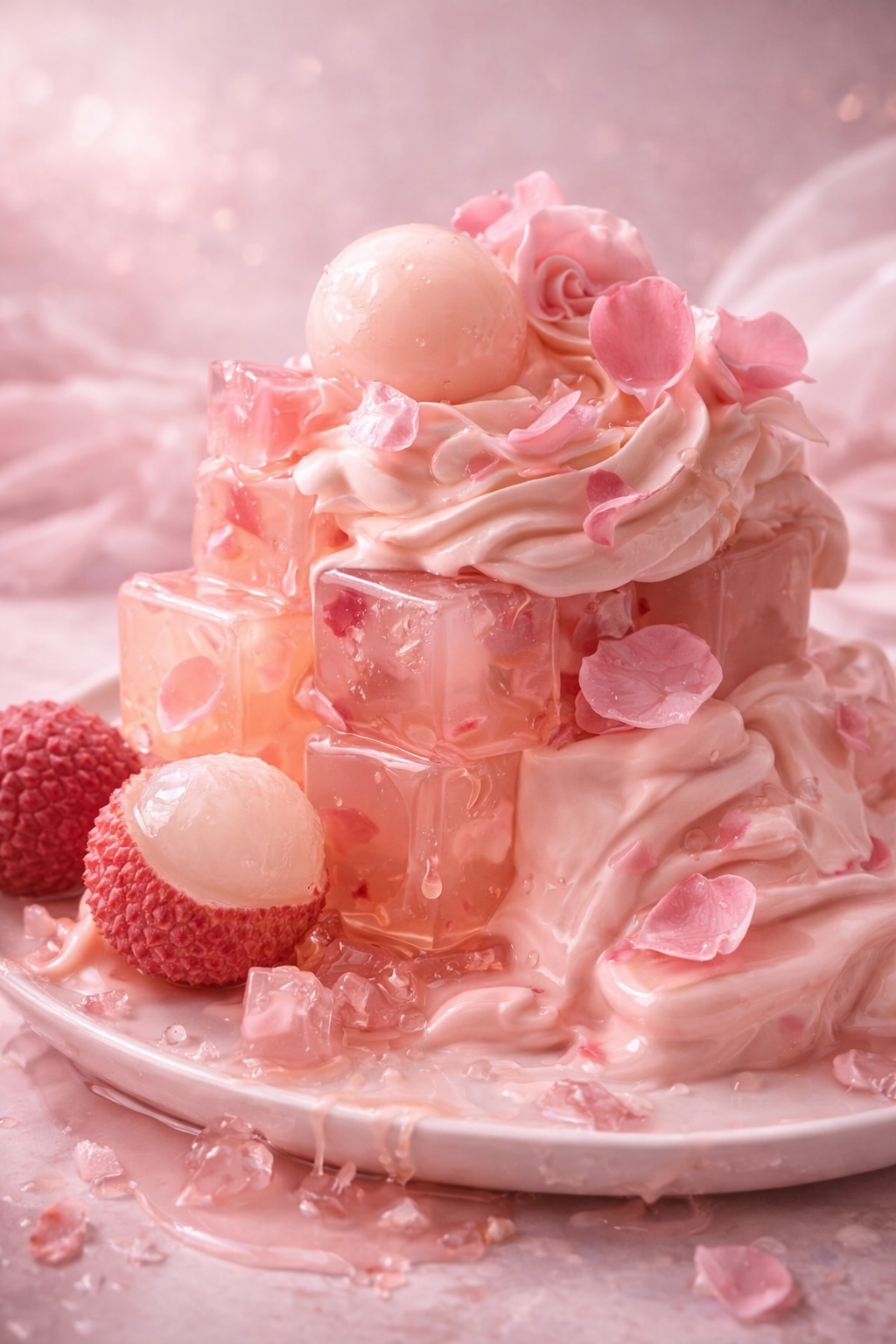 pink lychee rose
