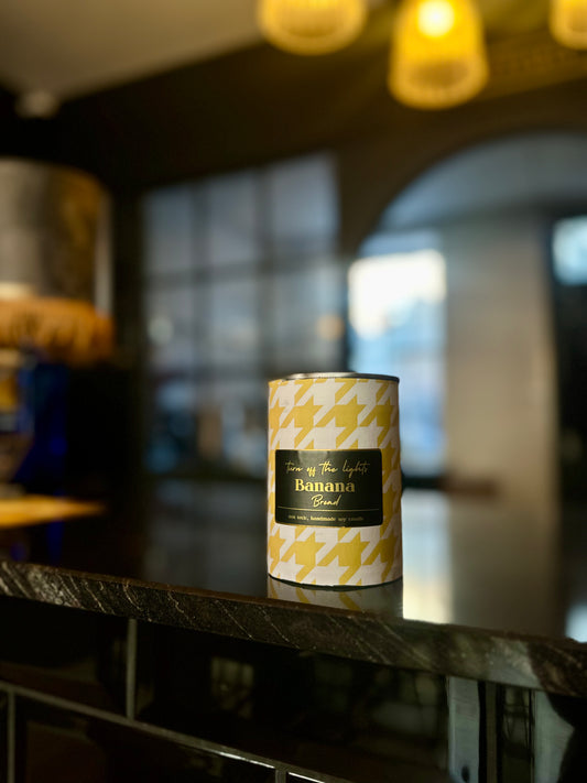 Banana Bread Upcycled Tin Candle