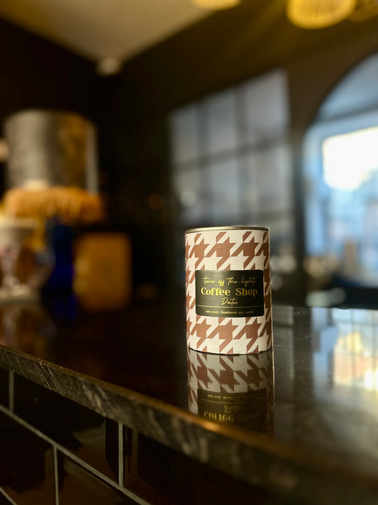 Coffee Shop Dates Upcycled Tin