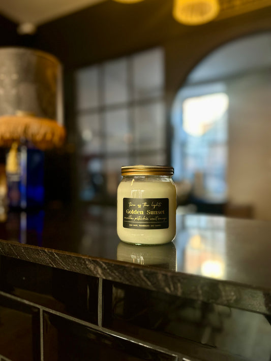 Golden Sunset Honey Jar