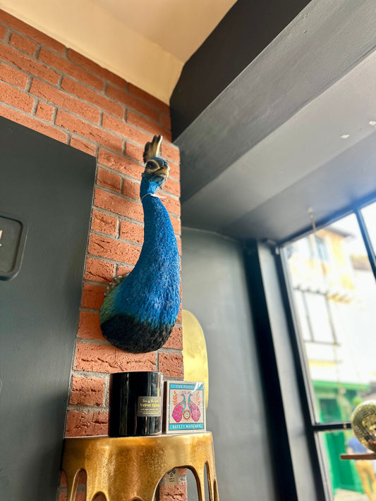 Peacock Head Wall Decor