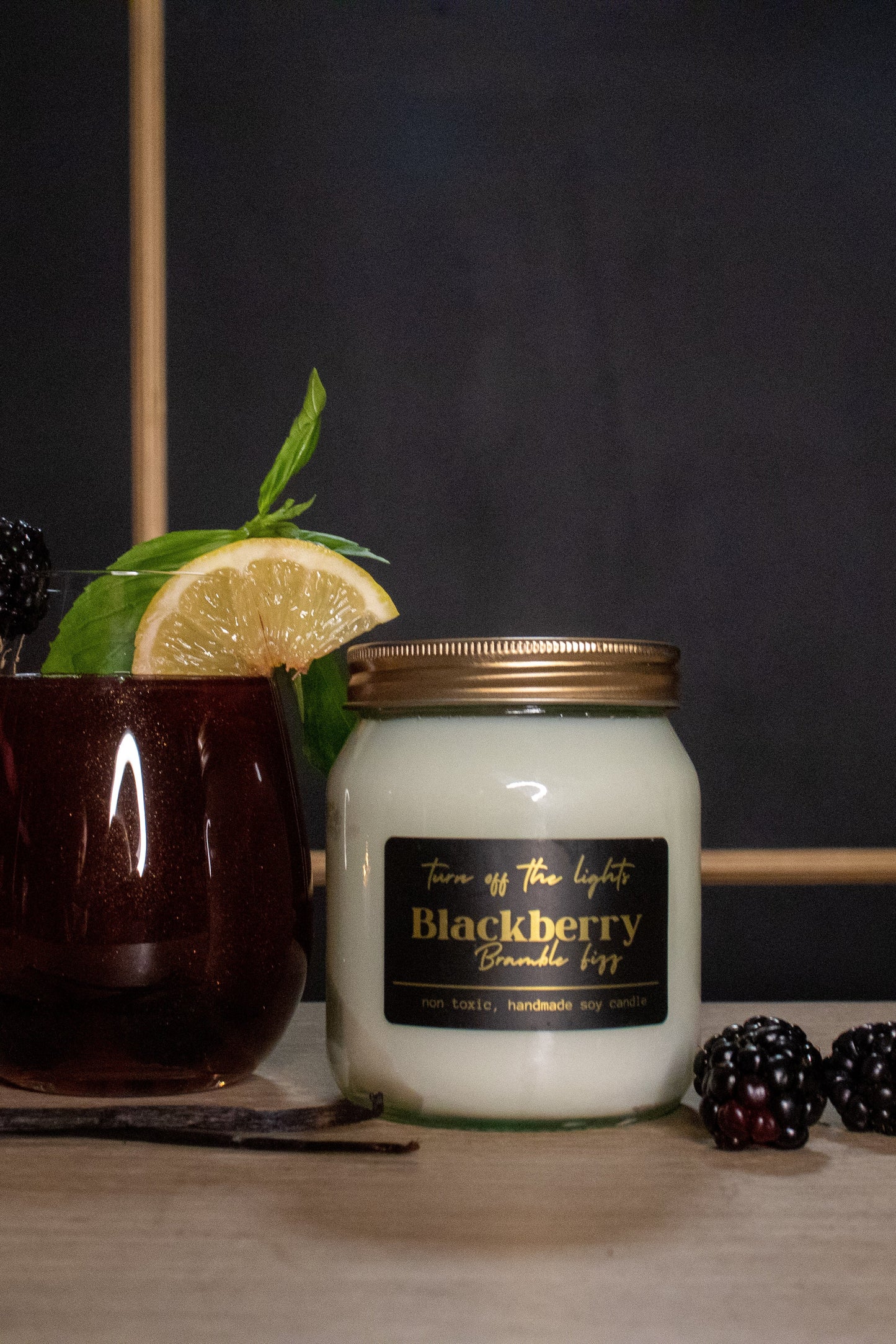blackberry bramble fizz honey jar