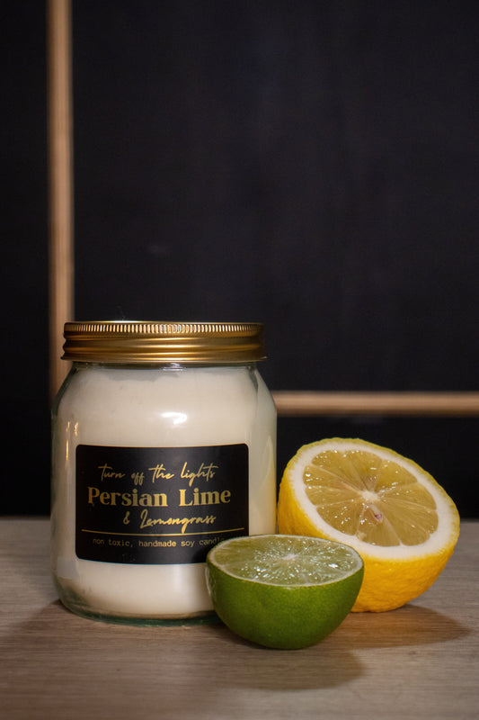 persian lime & lemongrass honey jar